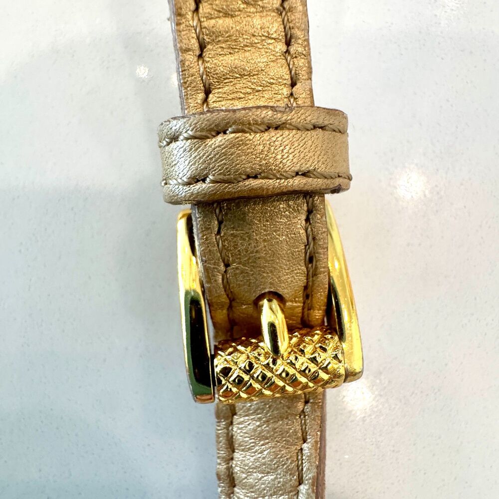 Bottega Veneta Intrecciato Mini Gold Leather Backpack - Picture 11 of 14